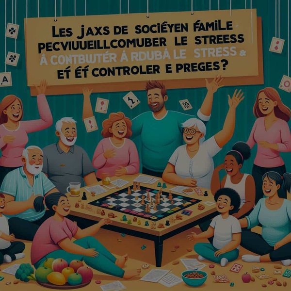 Les jeux de société en famille peuvent-ils contribuer à réduire le stress et à contrôler le poids?